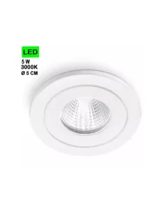 Projecteur LED Gea Luce GFA770C 5W 3000K blanc aluminium